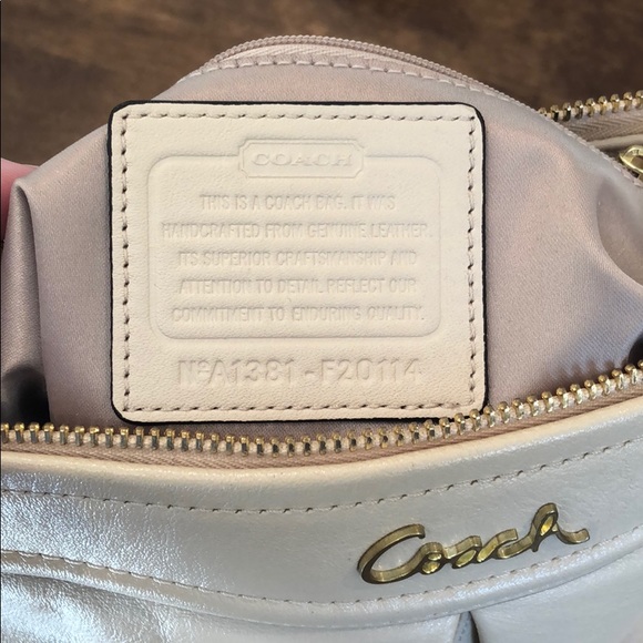 COACH Ashely Cream Carry All Satchel A1381-F20114 - Picture 5 of 7